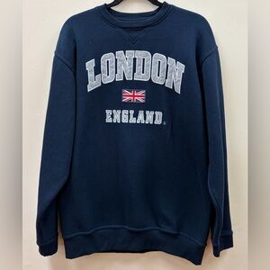 Classic London England Navy Blue Sweatshirt